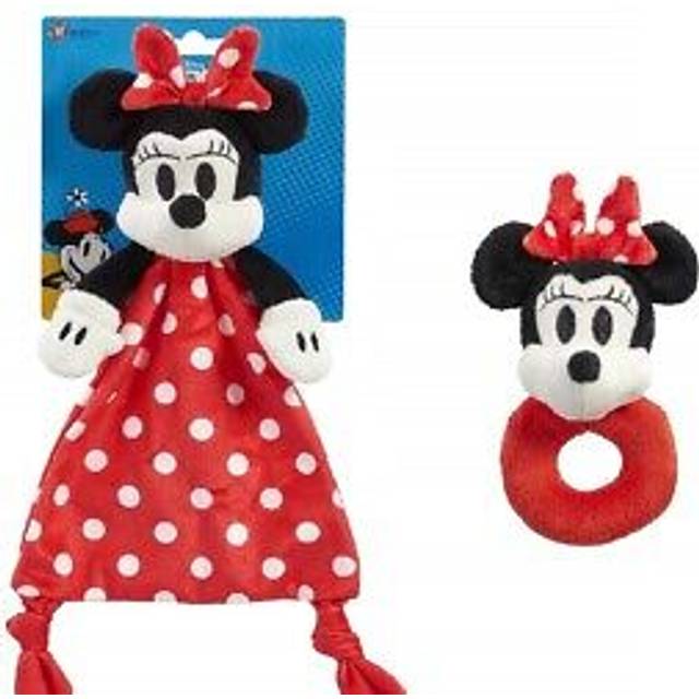 Minnie mouse and friends ring rattle and comforter gift set