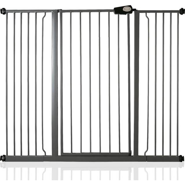 (Slate Grey, 133.2cm - 140.8cm) Safetots Extra Tall Pressure Fit Gate
