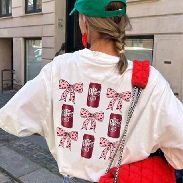SHEIN 1pc Girl&#39;s Butterfly Print Short Sleeve Pullover T-Shirt, Comfortable & Fashionable Student/Teen Summer Top