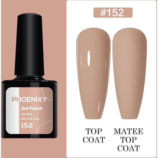 PHOENIXY 60 Colors UV Gel Nail Polish 8ML Gel Nail Polish Soak Off Glitter Gel Polish Gel Nail Varnish Nail Polish Gifts Set for Women Salon color 52
