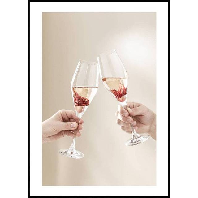 Champagne Toast Poster (30x40cm) - Plakater  > Modeposters