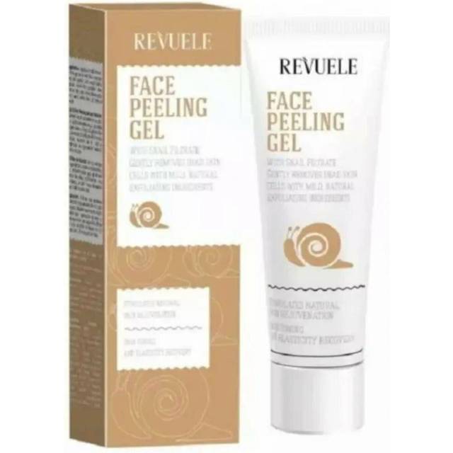Revuele Face Peeling Gel Snail Filtrate Mild ezymatisk skrubb med uppljusande effekt 80 ml