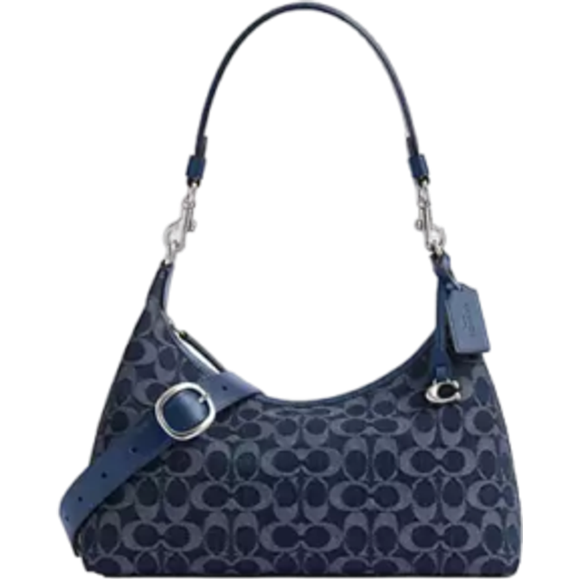 Coach - Juliet shoulder bag - women - Leather/Denim - One Size - Blue