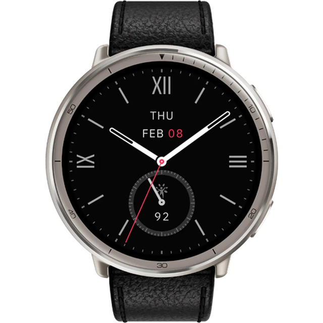 Amazfit Active 2 Black Leather Premium