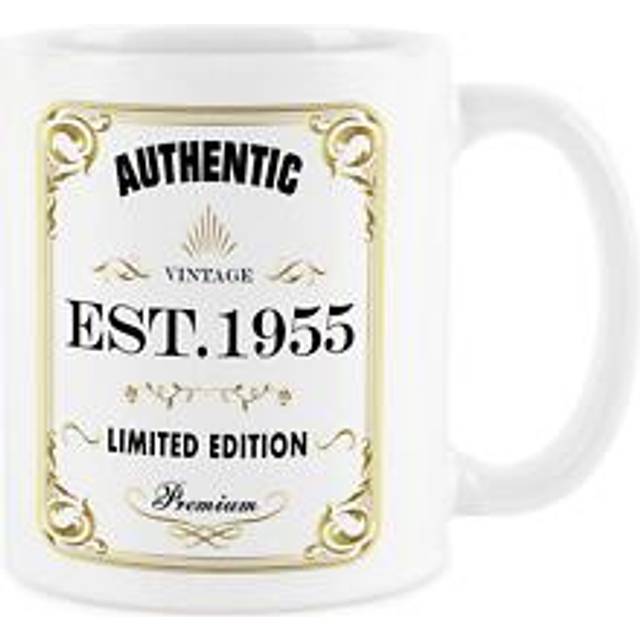 Born in 1955 mug - vintage design ceramic tea/coffee cup birthday gift