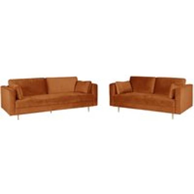 Avery 3+2 Seater Sofa Set with Scatter Cushions - Orange - One Size