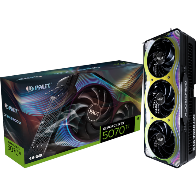Palit GeForce RTX 5070 Ti GameRock grafikkort (16 GB GDDR7)