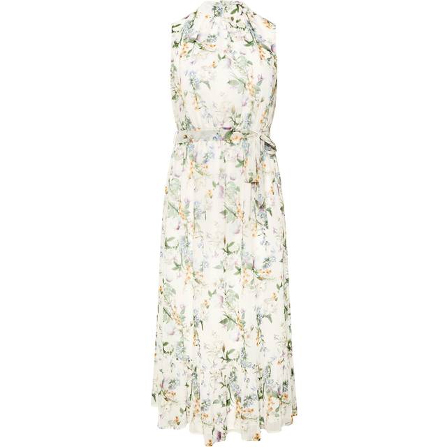 Yours London Curve Ivory White Floral Tiered Maxi Dress, Women's Curve & Plus Size, Yours London - 20