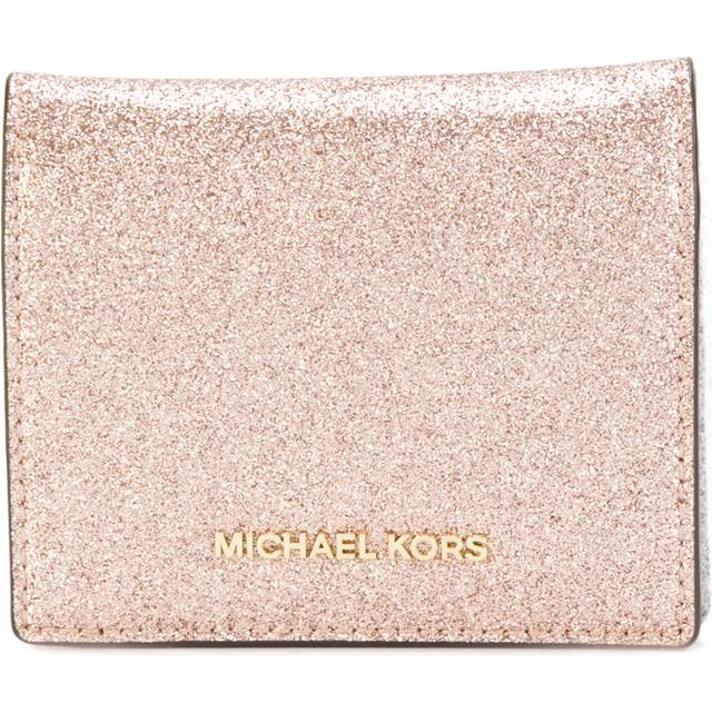 Michael Michael Kors - glitter effect cardholder - women - Artificial Leather - One Size - Pink