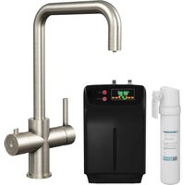 3 in 1 Instant Hot Water Kitchen Sink Tap, Tank and Filter - Brushed Steel - Balterley