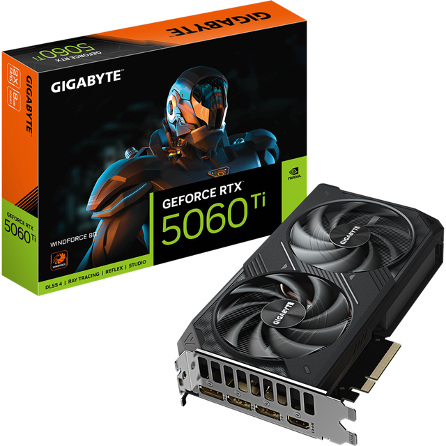 Gigabyte GeForce RTX 5060Ti WINDFORCE 8GB grafikkort
