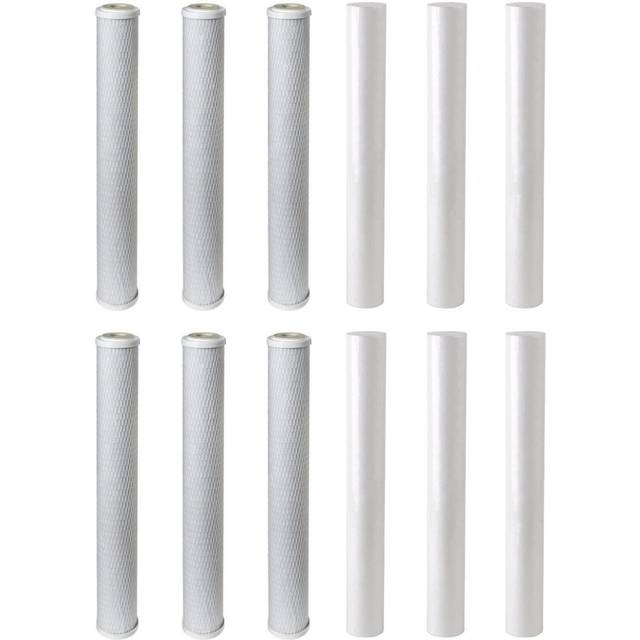 "Finerfilters 20"" Replacement Pre Filter set Sediment Carbon Pole Fed Window Cleaning RO 4 pack"