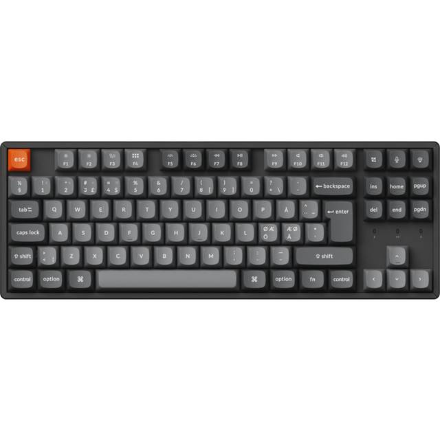 Keychron K8 Max 80% Wl Tri-mode Hs Kabel & Trådlös Keychron Super Red Nordic