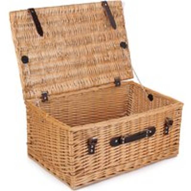Wicker 55cm Buff Empty Picnic Basket Unlined - Brown - One Size