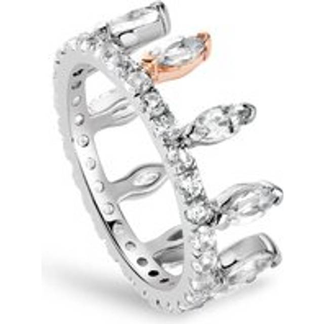 Clogau Celebration Sterling Silver Crown Ring with Topaz - Metallics