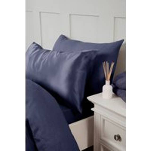 Silky Silks Pillowcase, Standard Pillow Size, Navy