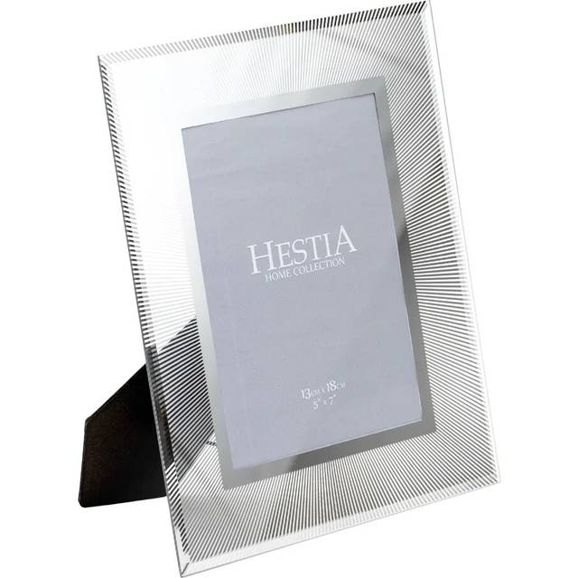 Hestia 5"x7" photo frame silver mirrored design home decor gift decoration