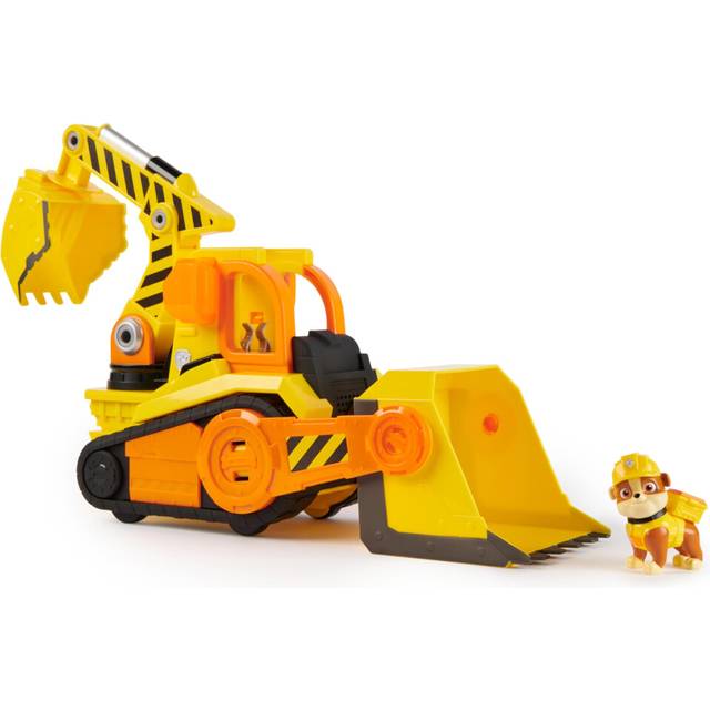 Rubble and Crew, Bark Yard Deluxe Bulldozer Construction Truck Toy with Lights, Sounds and Rubble Action Figure, Kids? Toys for Boys and Girls Aged 3+
