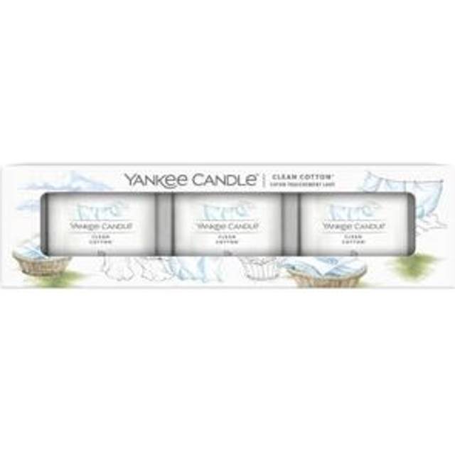 Clean Cotton® Yankee Candle, White, 17.5cm x 4.5cm | Fresh & Clean (17.5cm x 4.5cm)