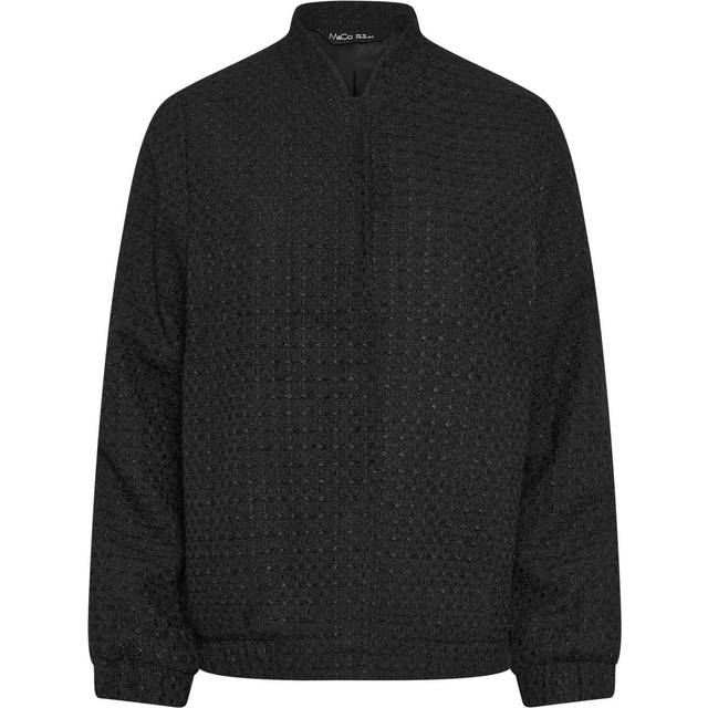 M&Co Black Boucle Bomber Jacket 14 M&Co Womens