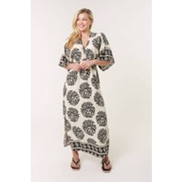 Blue Vanilla Black Elasticated V-neck Dress - s/m