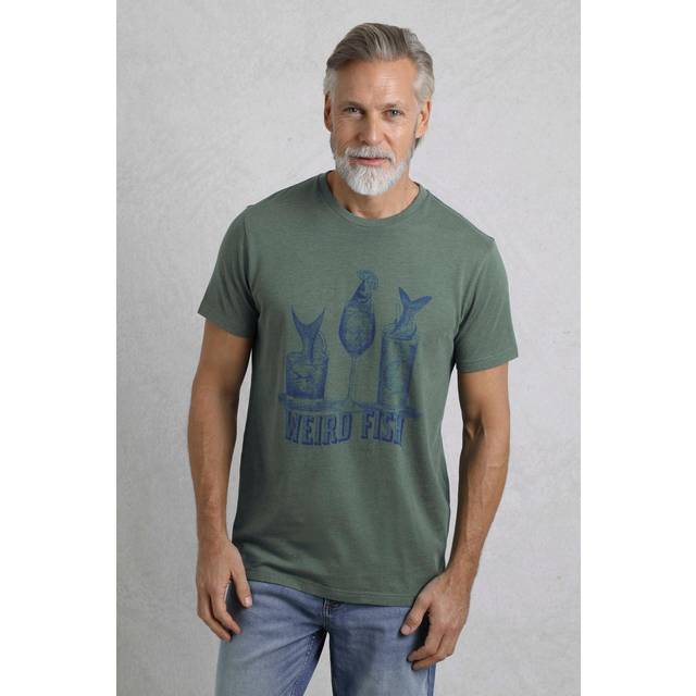 Weird Fish Mens Happy Hour Graphic T-Shirt - Green