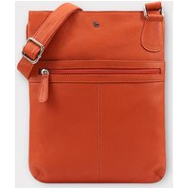 Manali' 100% Real Leather Cross Body - Burnt Orange - One Size