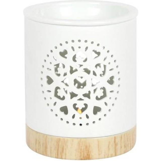 Something Different Mandala Oil Burner - White/brown - one size