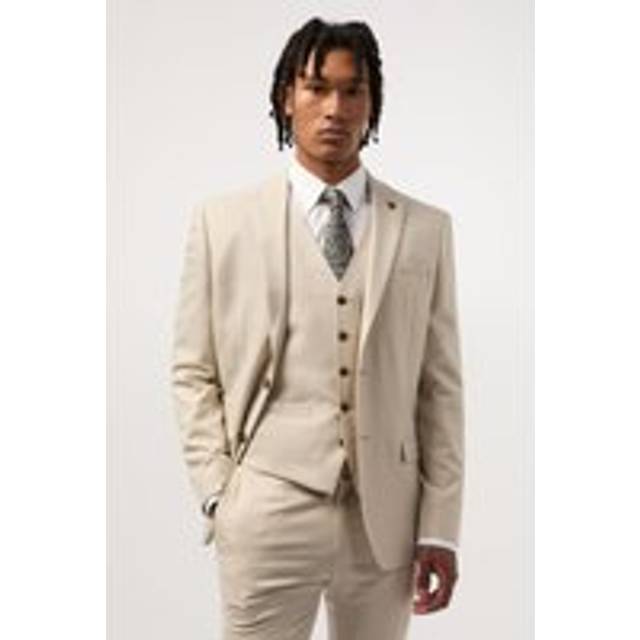 Antique Rogue Slim Fit Blake Ecru Beige Men's Suit Jacket - 44R