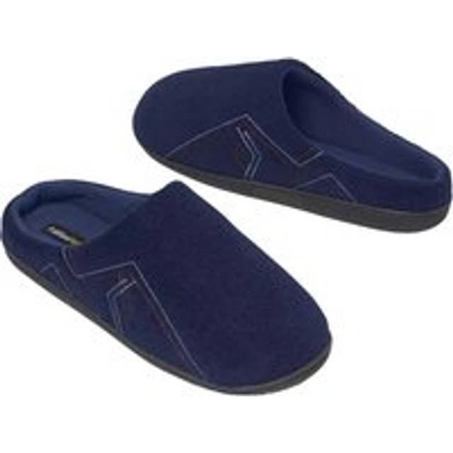 Fleece Lined Slippers - Navy - 7.5