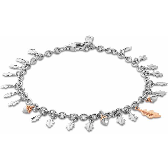 Royal Clogau® Sterling Silver Oak Leaf Bracelet with Topaz