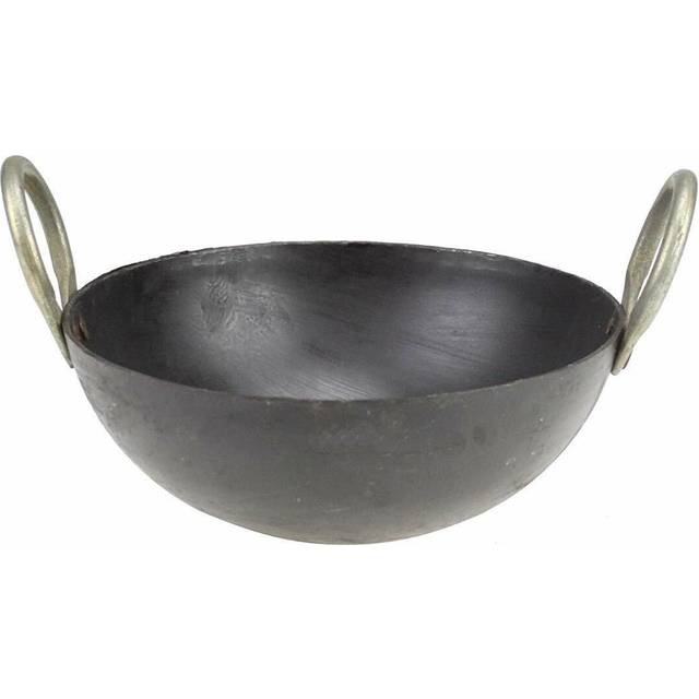 "(7"") Iron Karahi Kadai Kadhai Iron Wok Balti Dish"