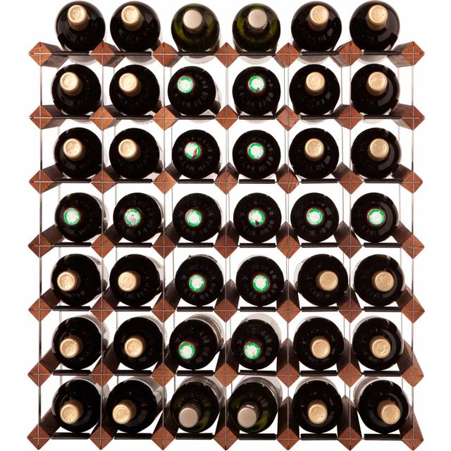 Mensolas - 42 bottles - Dark stained pine
