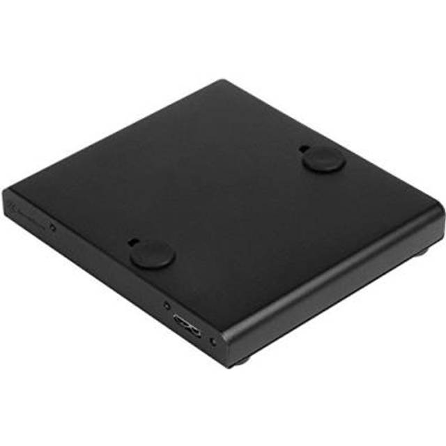 SilverStone SST-PTS01B – Extern USB 3.0 hårddiskhölje fodral för 9,5 mm 2,5 tums hårddisk eller SSD, stöder Intel NUC inkl. VESA-monteringssats, svart