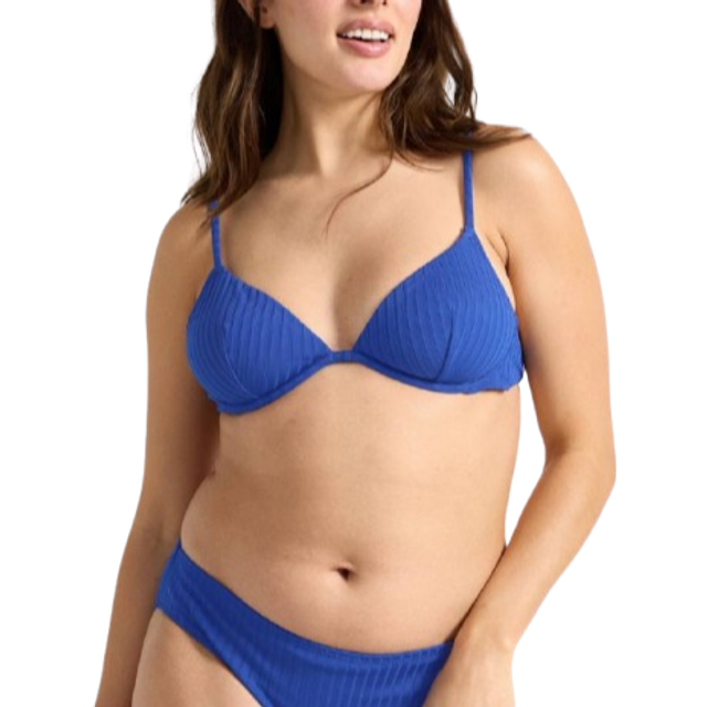 Unpadded bikini bra with underwire