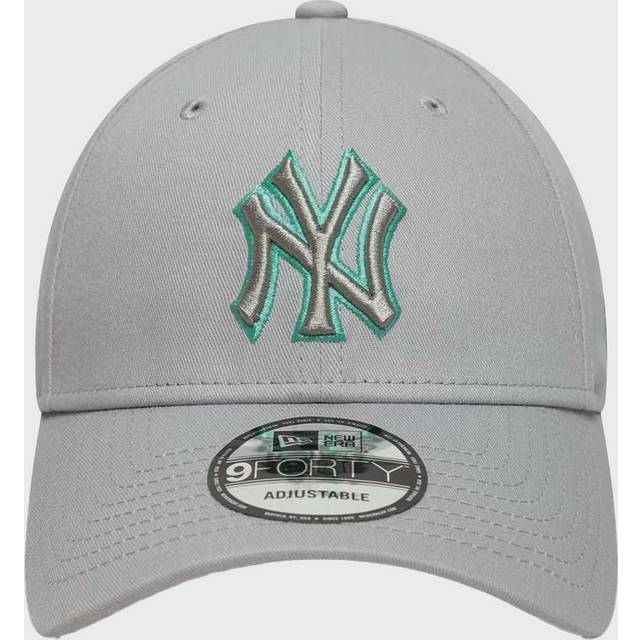Keps New Era New York Yankees Team Outline 9FORTY Adjustable Cap Dolphin Gray/ Ate Universal