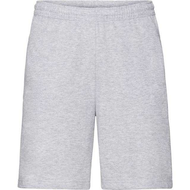 (L, Heather Grey) Fruit of the Loom Mens Iconic 195 Jersey Shorts