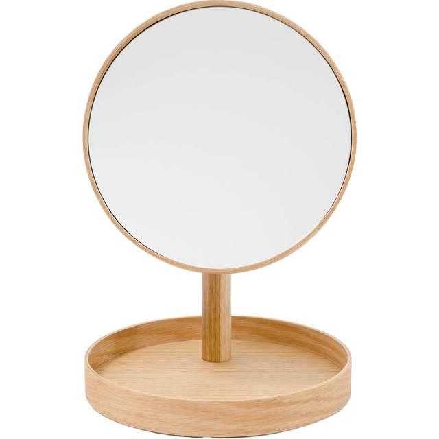 Wireworks - Magnify Mirror Bordsspegel med bricka 25 cm Ek