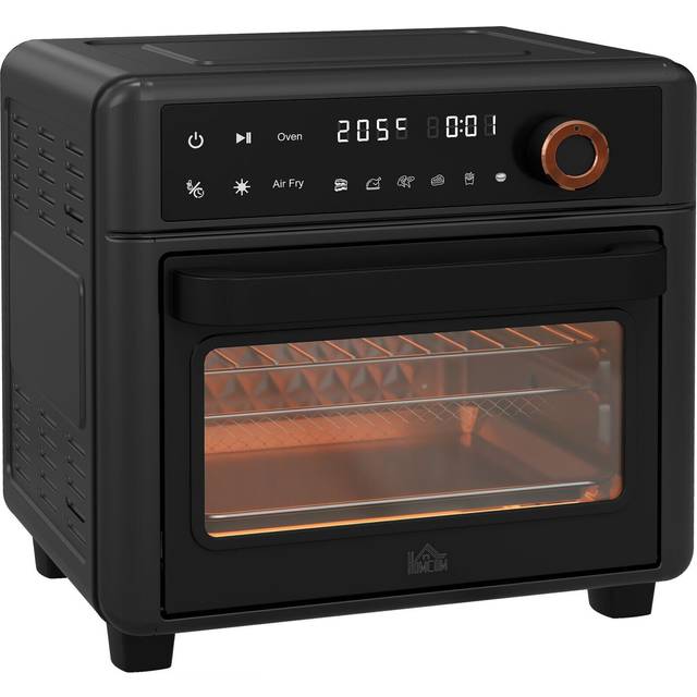 HOMCOM Air Fryer Oven 13L Mini Oven Countertop Convection Oven 1500W Black