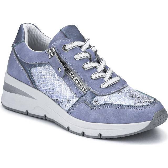 Chunky Lace-Up Trainers - WBINS41003 / 326 811 - Blue - 5