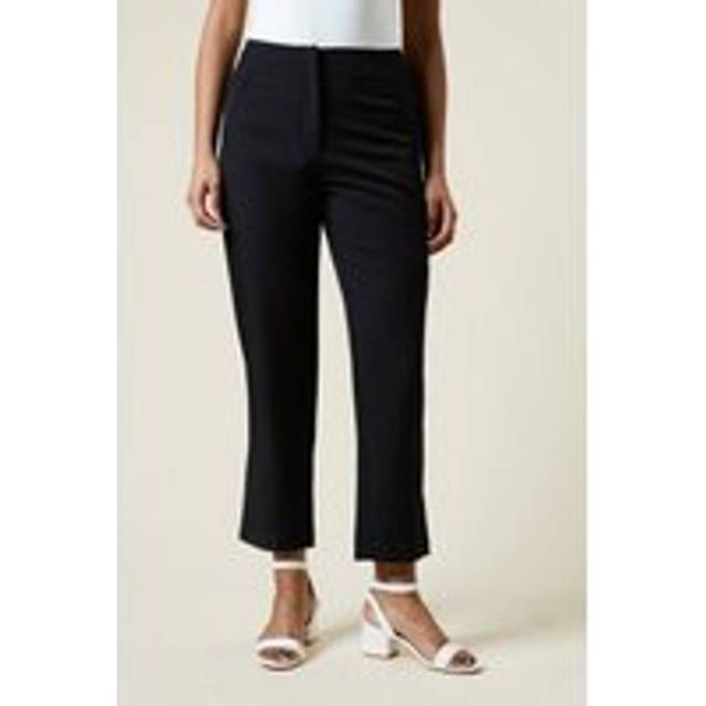 Womens Petite Straight Ankle Grazer Trouser - Black - 16