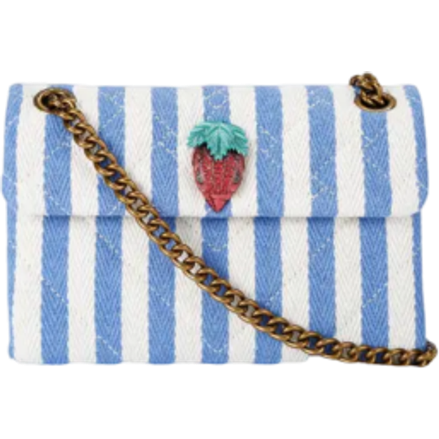 Kurt Geiger Women's Mini Bag Blue Fabric Mini Kensington