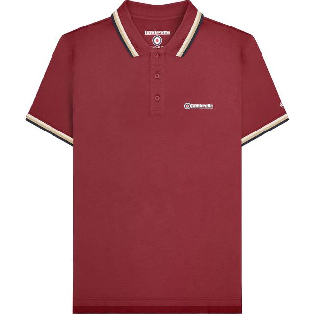 Lambretta mens triple tipped polo shirt lb224
