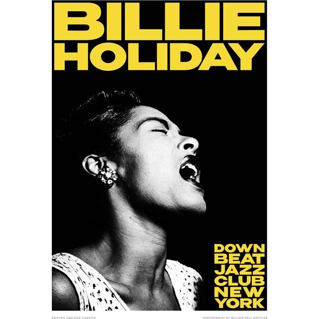 Poster & Frame Kristian Højland Billie Holiday- Canary - 70 x 100 cm Affischer Från Magasin - Flerfarvet (70 x 100 cm)