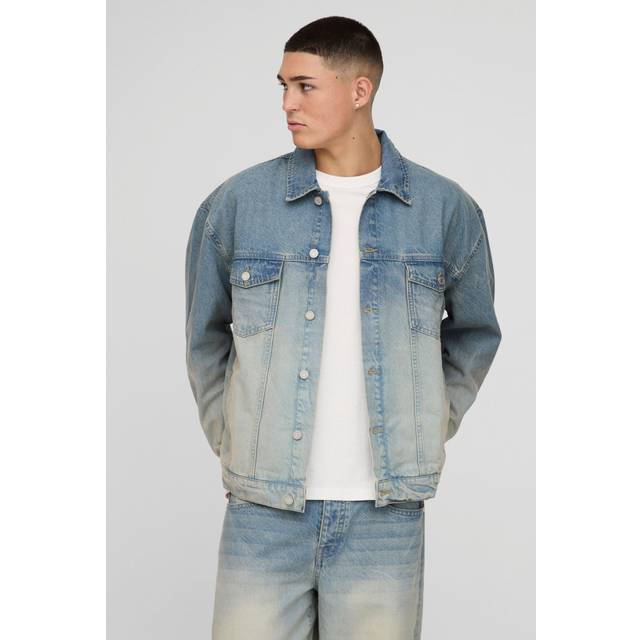 Mens Stonewash Oversized Denim Jacket