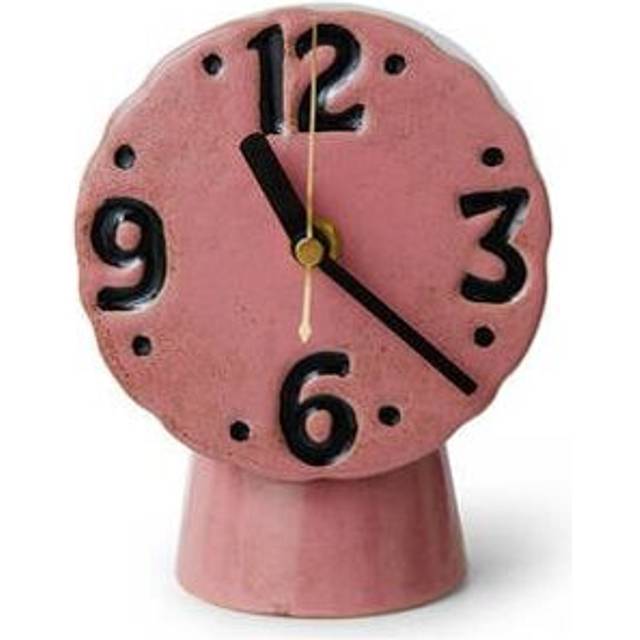 HKliving Retro ceramic clock 16.2 cm Pink