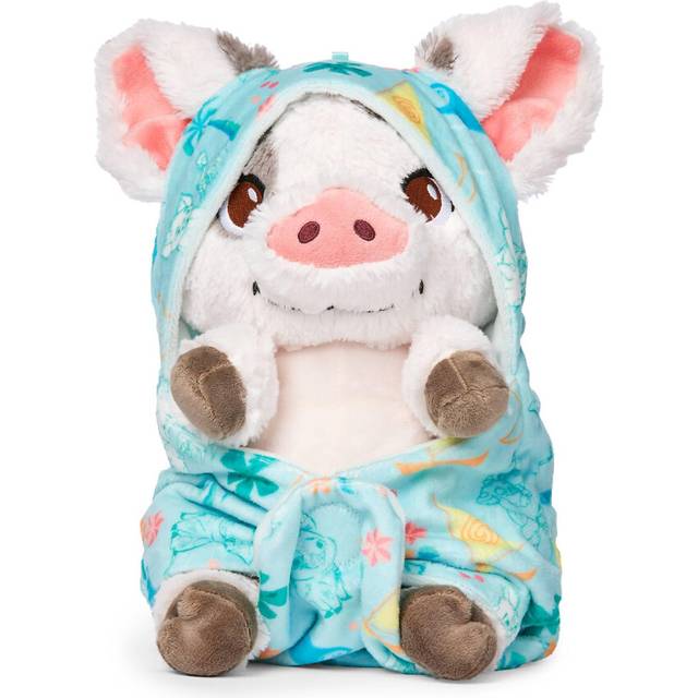 "Disney Store Official Baby Pua Soft Toy, Moana, 27cm / 11"", Pig Plush with Removable Blanket, Suitable from Birth, 0+"