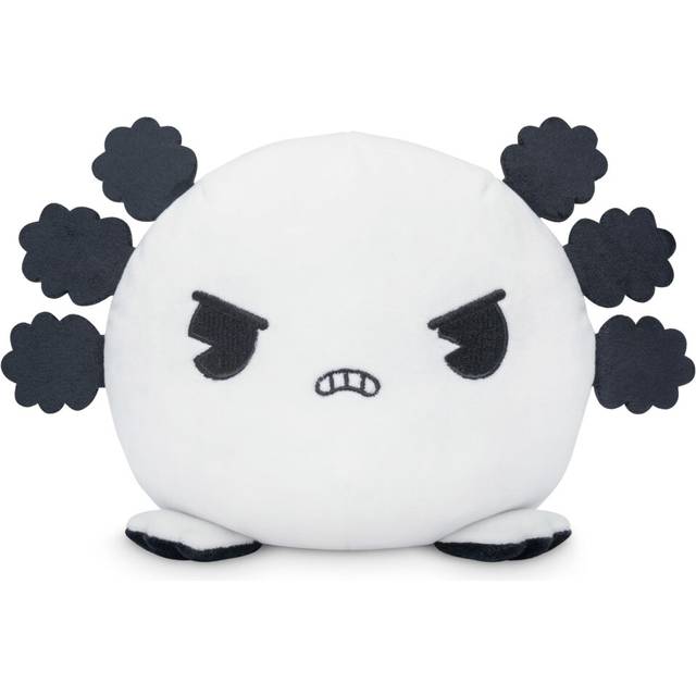 "Teeturtle Reversible 6"""""""" Rubber Hose Axolotl Plushie - Black and White Retro Cartoon - Kawaii Soft Cute Stuffed Animals"
