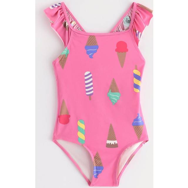 Lindex Kids' Ice Cream Swimsuit, Pink