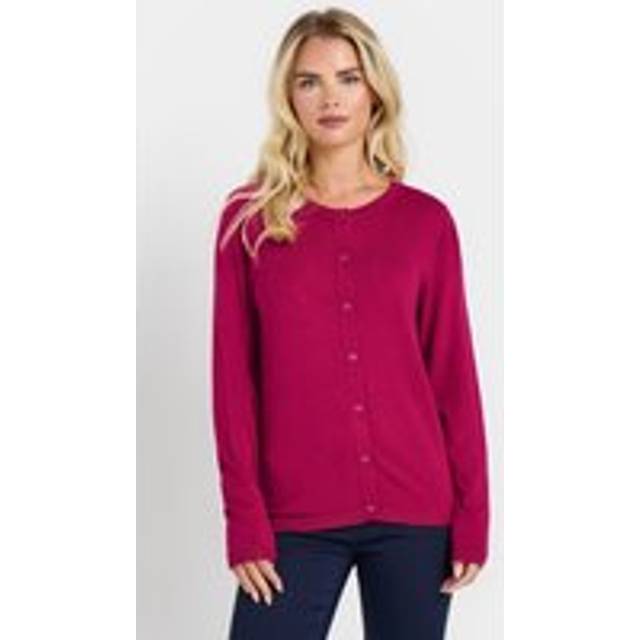 M&Co Petite Hot Pink Button Down Cardigan 16-18 M&Co Petites